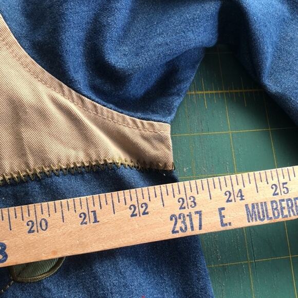 Fashion Bug Women's Denim Applique Embroidered Button Front Jacket Sz 14-16 - Picture 5 of 6